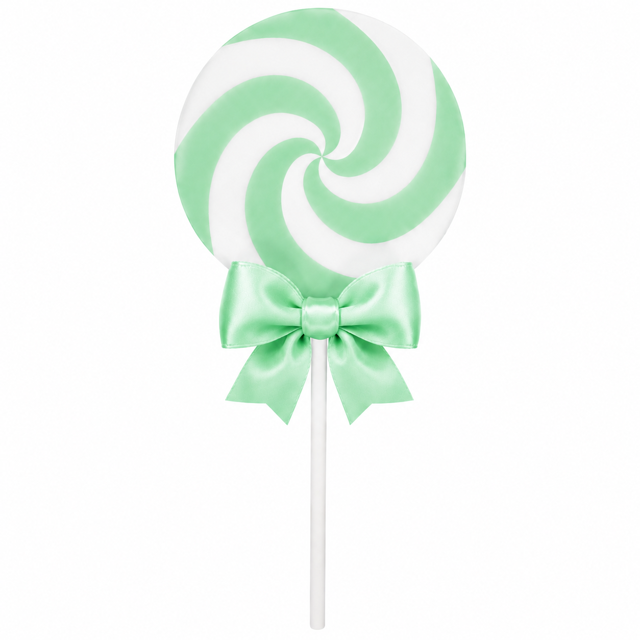 Large 3D Printed Lollipop Prop/Attachment with Bow - Custom Colors 19"