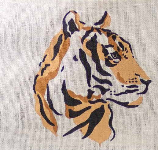 Eco-Friendly Tiger Pride Jute Tote Bag - Stylish Reusable Shopping & Everyday Bag