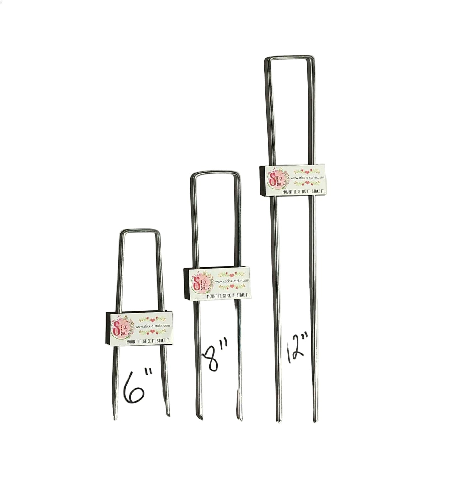 Stick-e-Stake — Universal Floral Sign Holder | Weatherproof, Invisible Mount, Fits Any Sign
