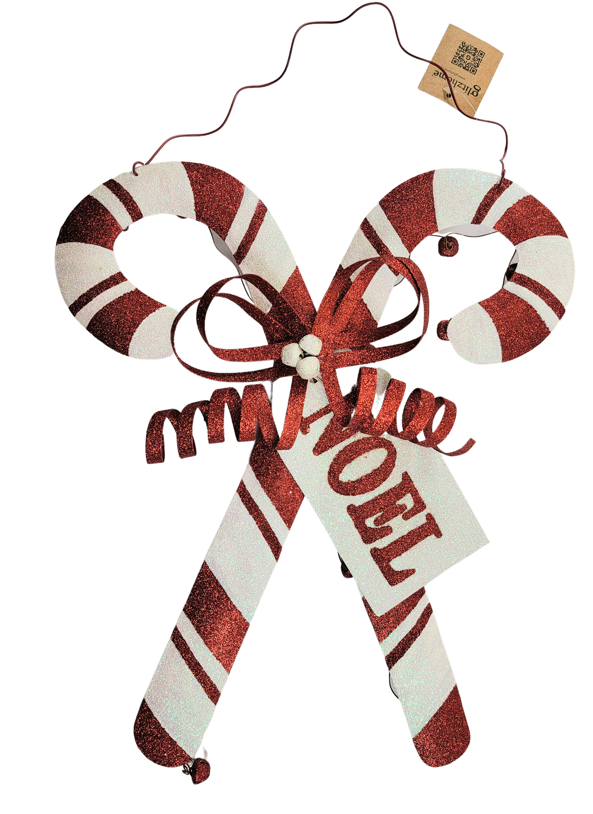 Metal Noel Peppermint Sign
