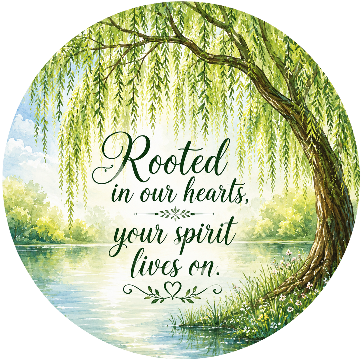 Exclusive Memorial Signs – Elegant Remembrance Tribute – Available in 10" & 11.75" – Cemetery Decor