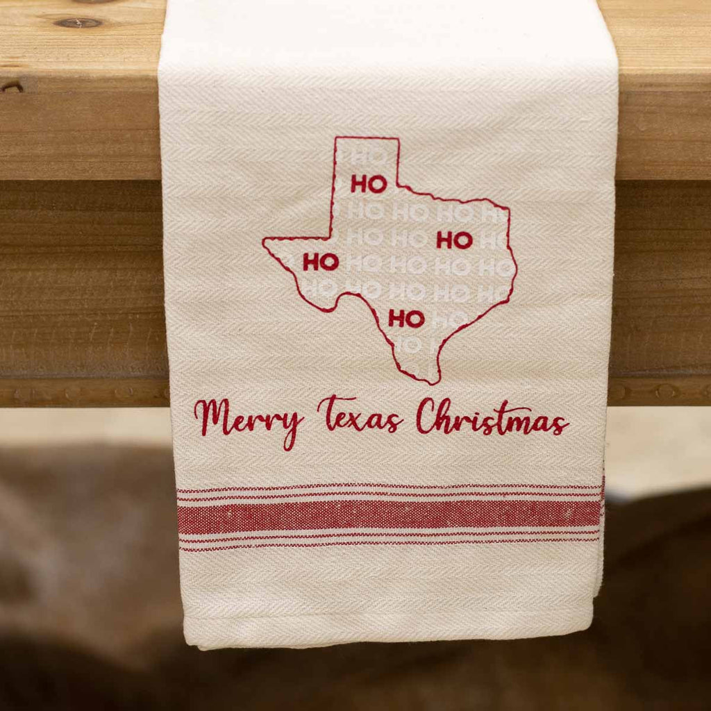 Merry Texas Christmas Hand Towel