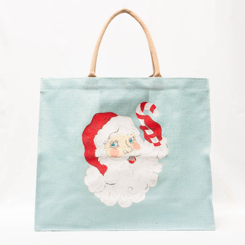 Candy Cane Santa Carryall Tote Bag