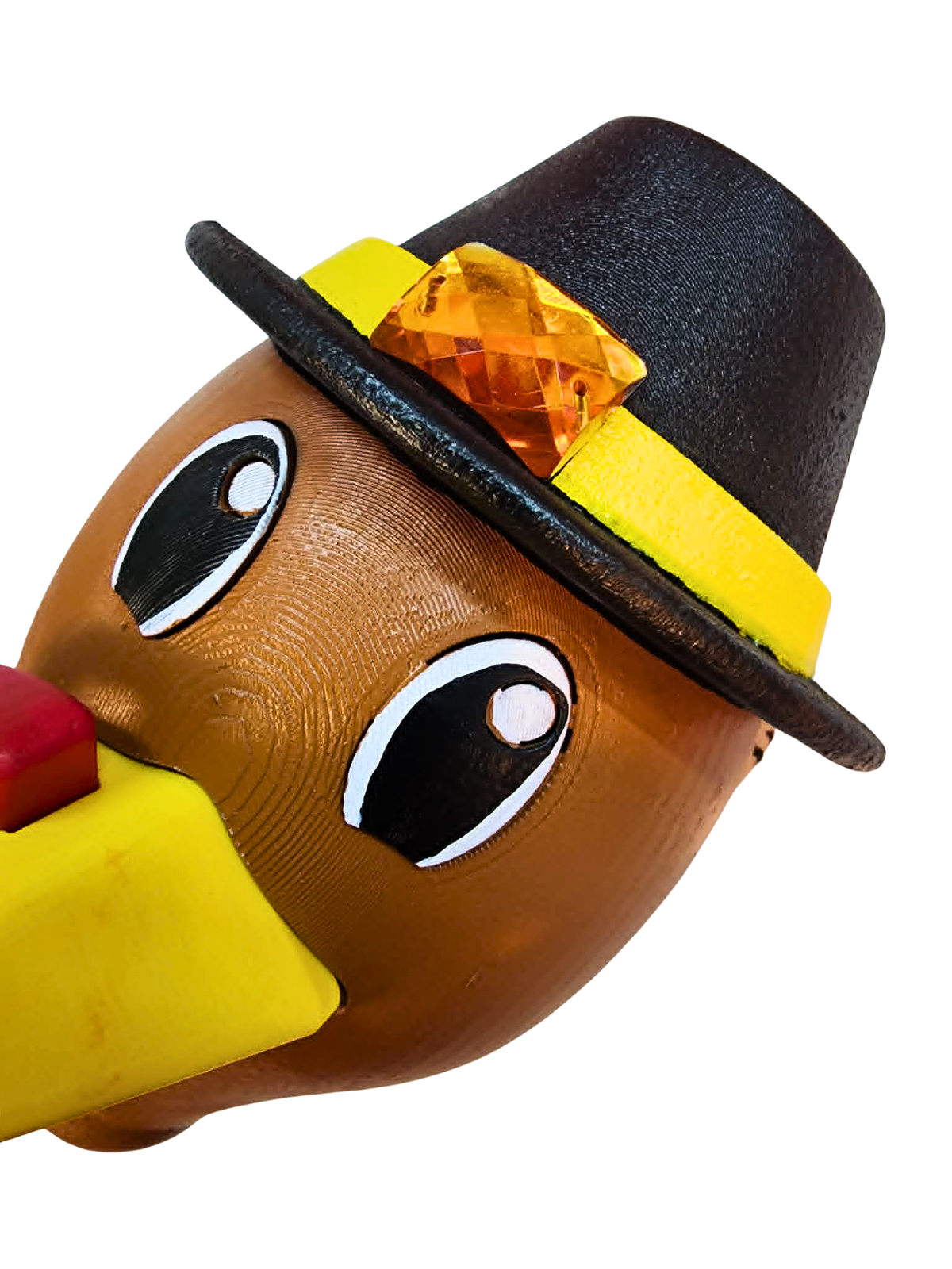 Pilgrim Pete Turkey Head Wreath Attachment | 3D Printed & Hand Painted