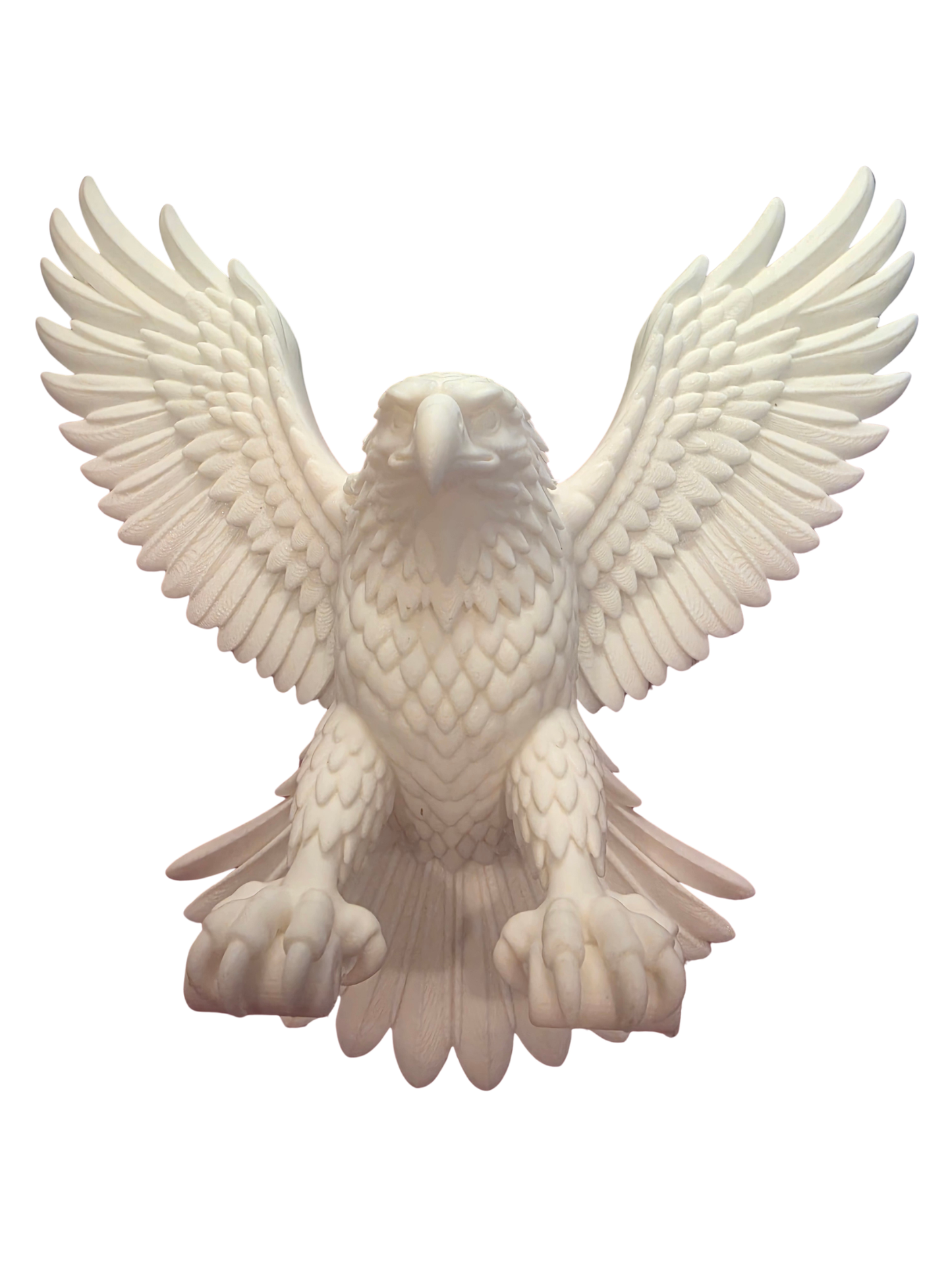 Hand-Painted Bald Eagle Sculpture | Patriotic Wreath Attachment & Military Branch Tribute | Veteran Gift