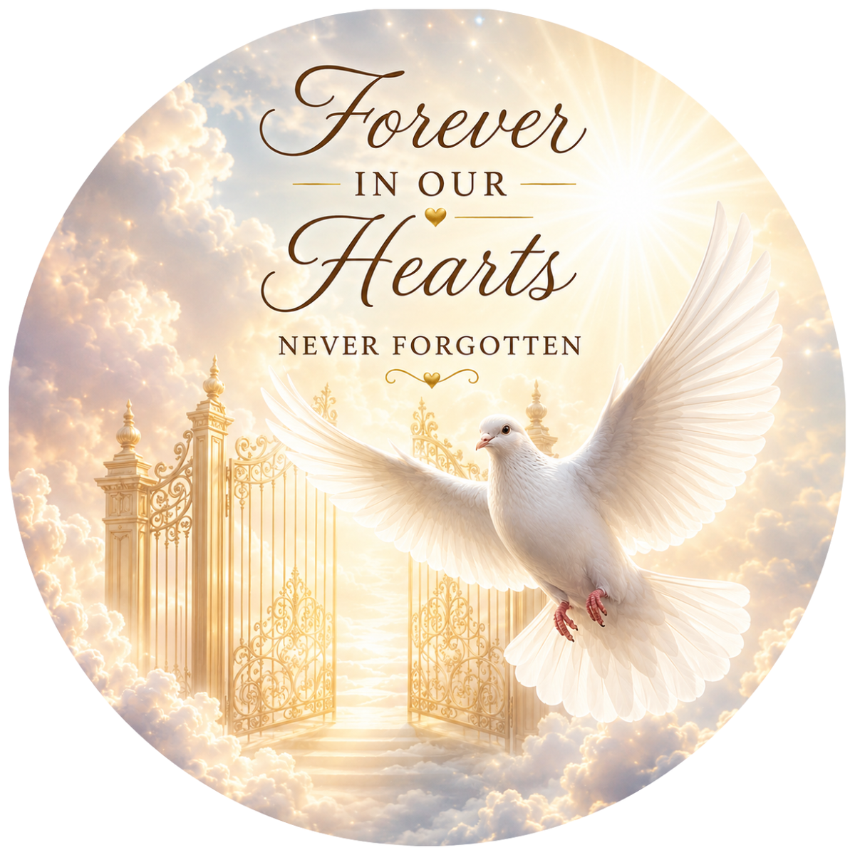 Exclusive Memorial Signs – Elegant Remembrance Tribute – Available in 10" & 11.75" – Cemetery Decor
