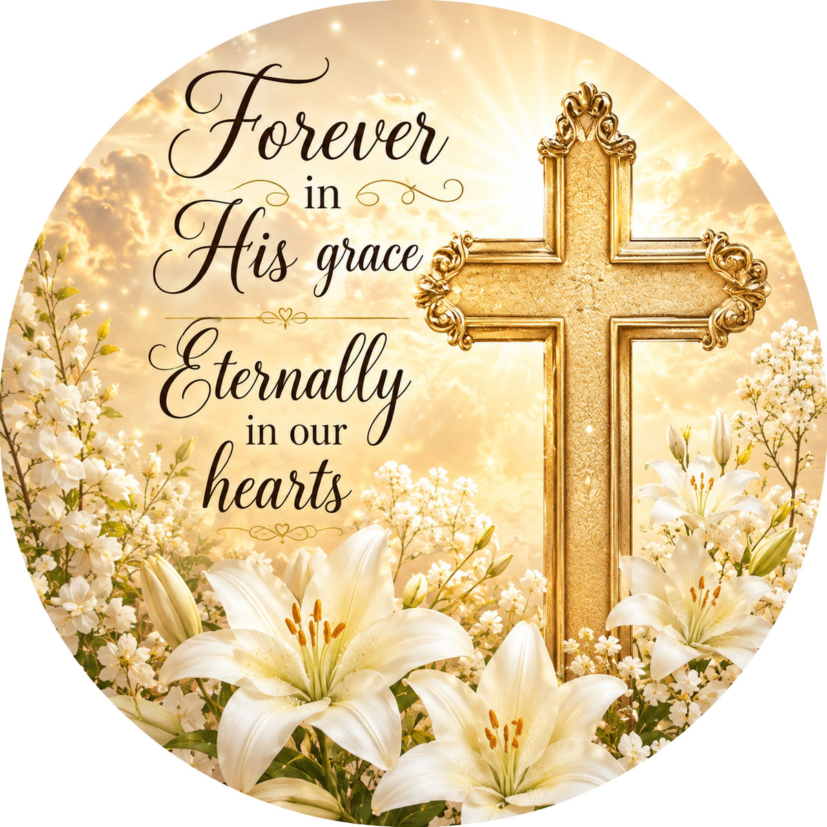 Exclusive Memorial Signs – Elegant Remembrance Tribute – Available in 10" & 11.75" – Cemetery Decor