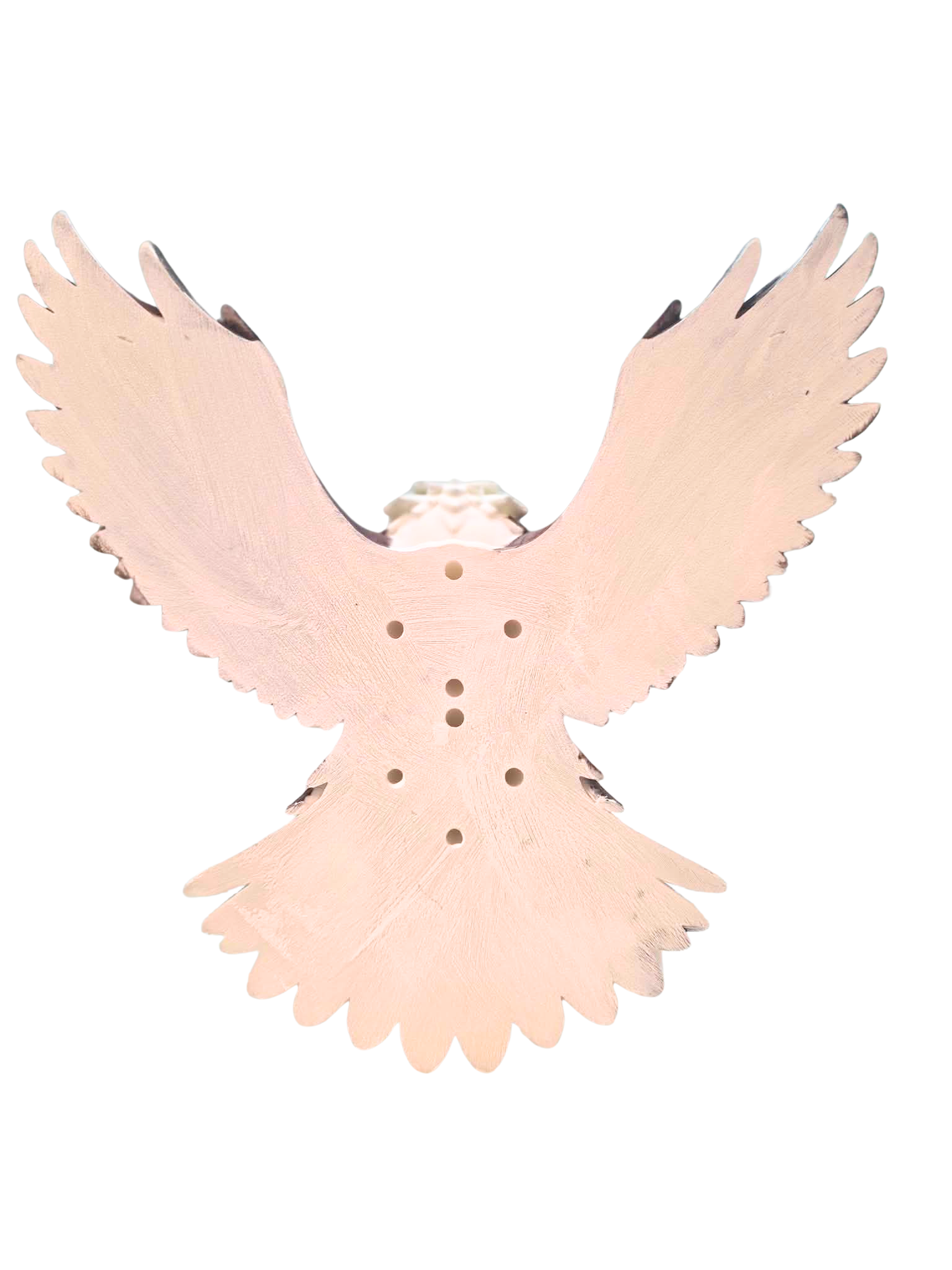 Hand-Painted Bald Eagle Sculpture | Patriotic Wreath Attachment & Military Branch Tribute | Veteran Gift