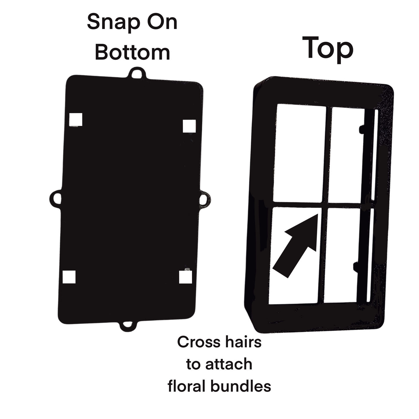 Bundle Backer™ – Modular Floral Bundle Holder for Wreaths & Door Hangers (with screws no foam)