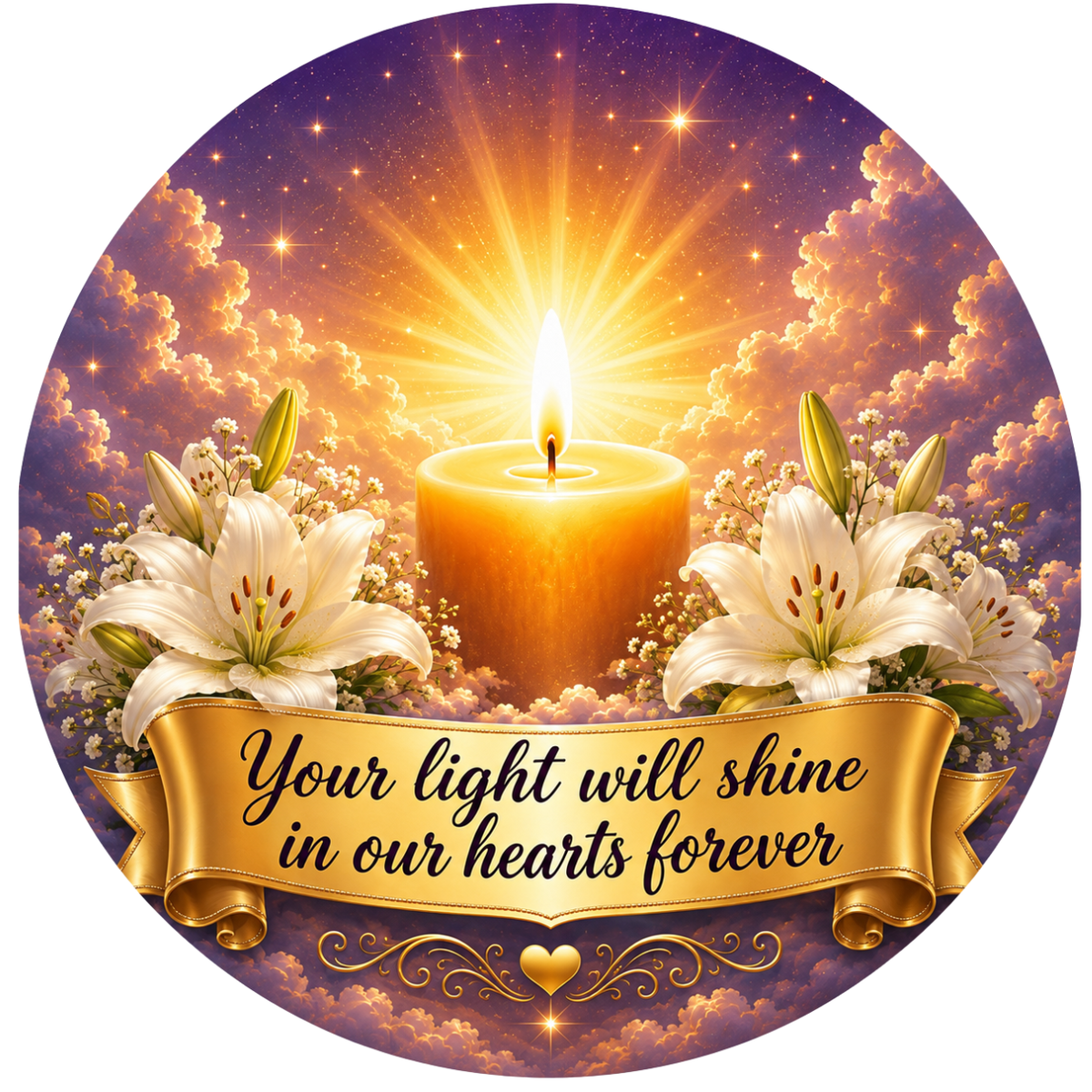 Exclusive Memorial Signs – Elegant Remembrance Tribute – Available in 10" & 11.75" – Cemetery Decor