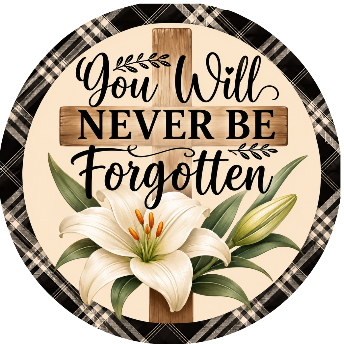 Exclusive Memorial Signs – Elegant Remembrance Tribute – Available in 10" & 11.75" – Cemetery Decor