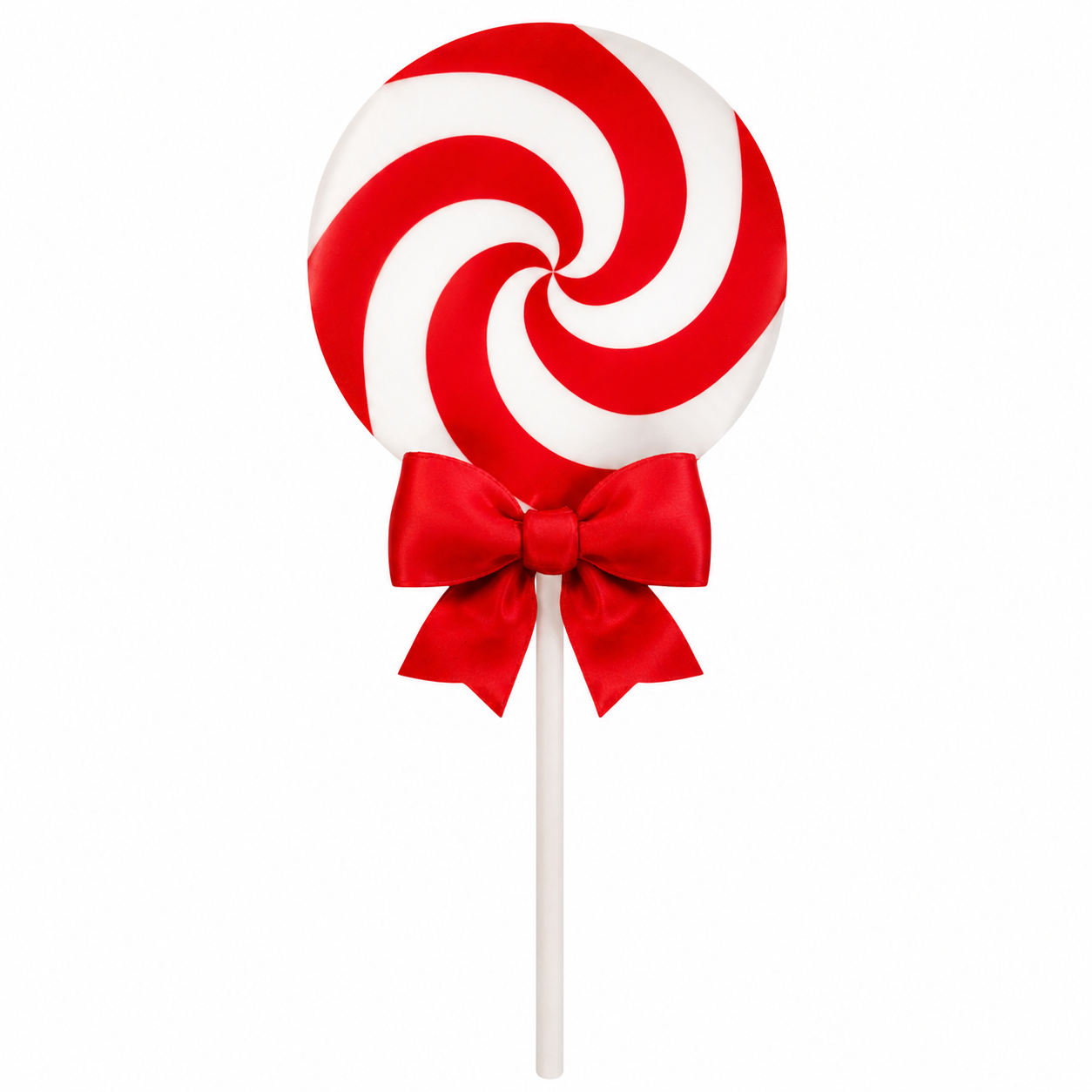 Large 3D Printed Lollipop Prop/Attachment with Bow - Custom Colors 19"