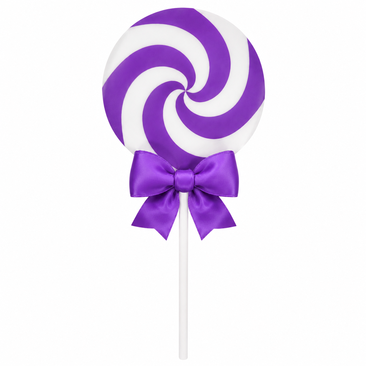 Large 3D Printed Lollipop Prop/Attachment with Bow - Custom Colors 19"