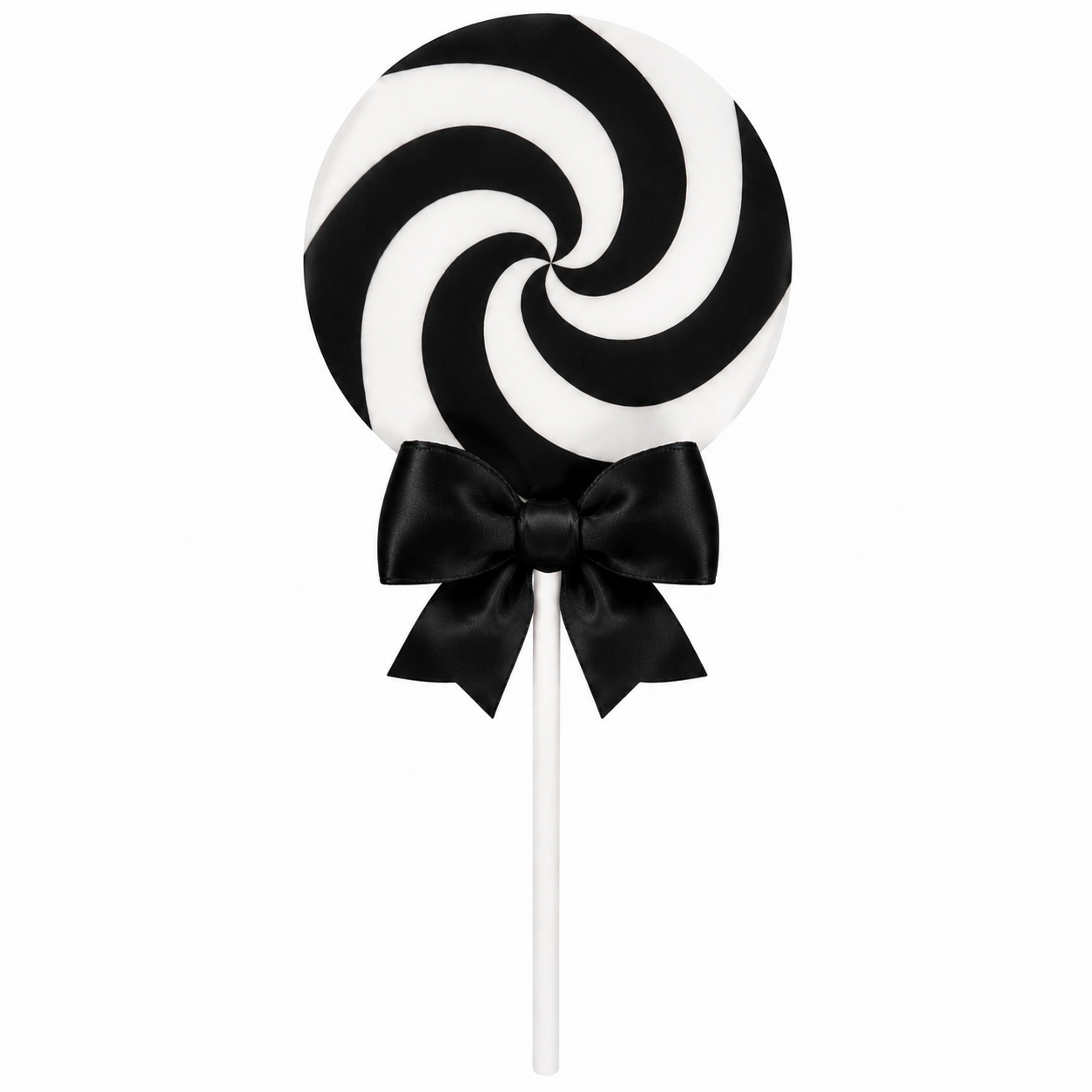 Large 3D Printed Lollipop Prop/Attachment with Bow - Custom Colors 19"