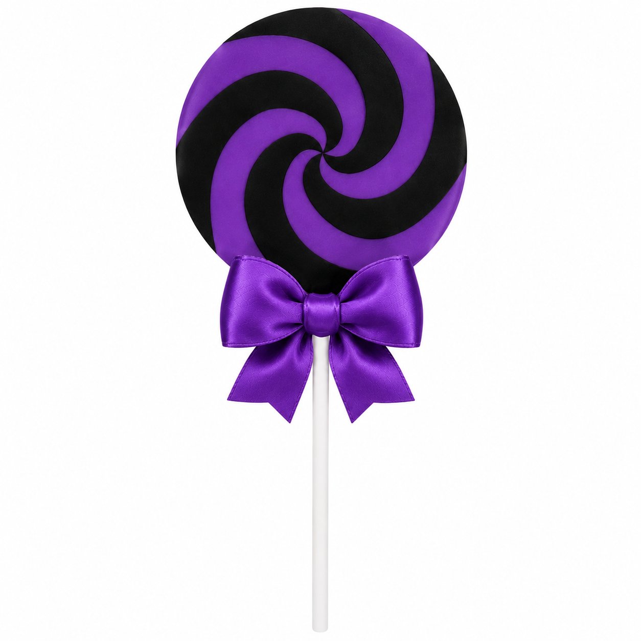 Large 3D Printed Lollipop Prop/Attachment with Bow - Custom Colors 19"