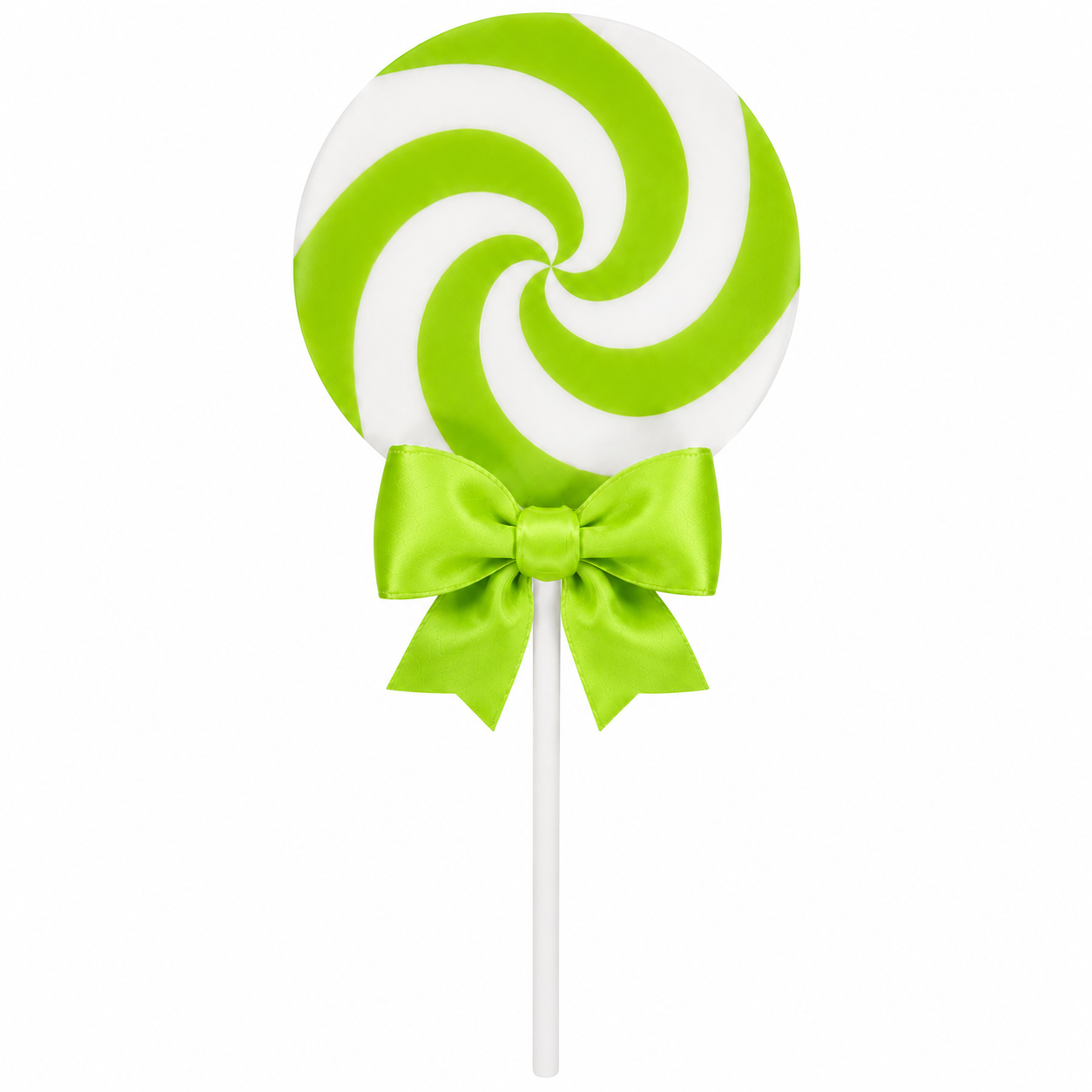Large 3D Printed Lollipop Prop/Attachment with Bow - Custom Colors 19"