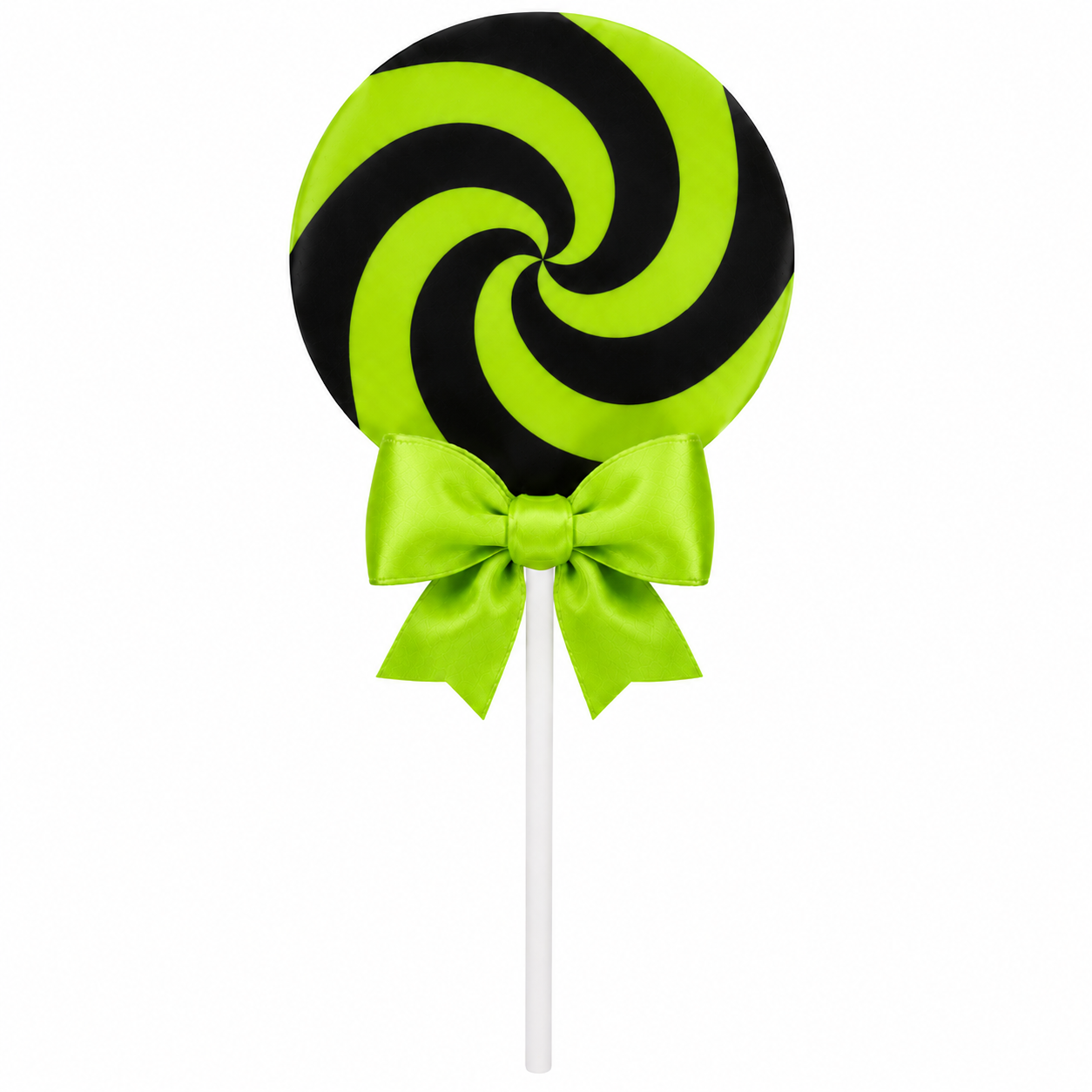 Large 3D Printed Lollipop Prop/Attachment with Bow - Custom Colors 19"