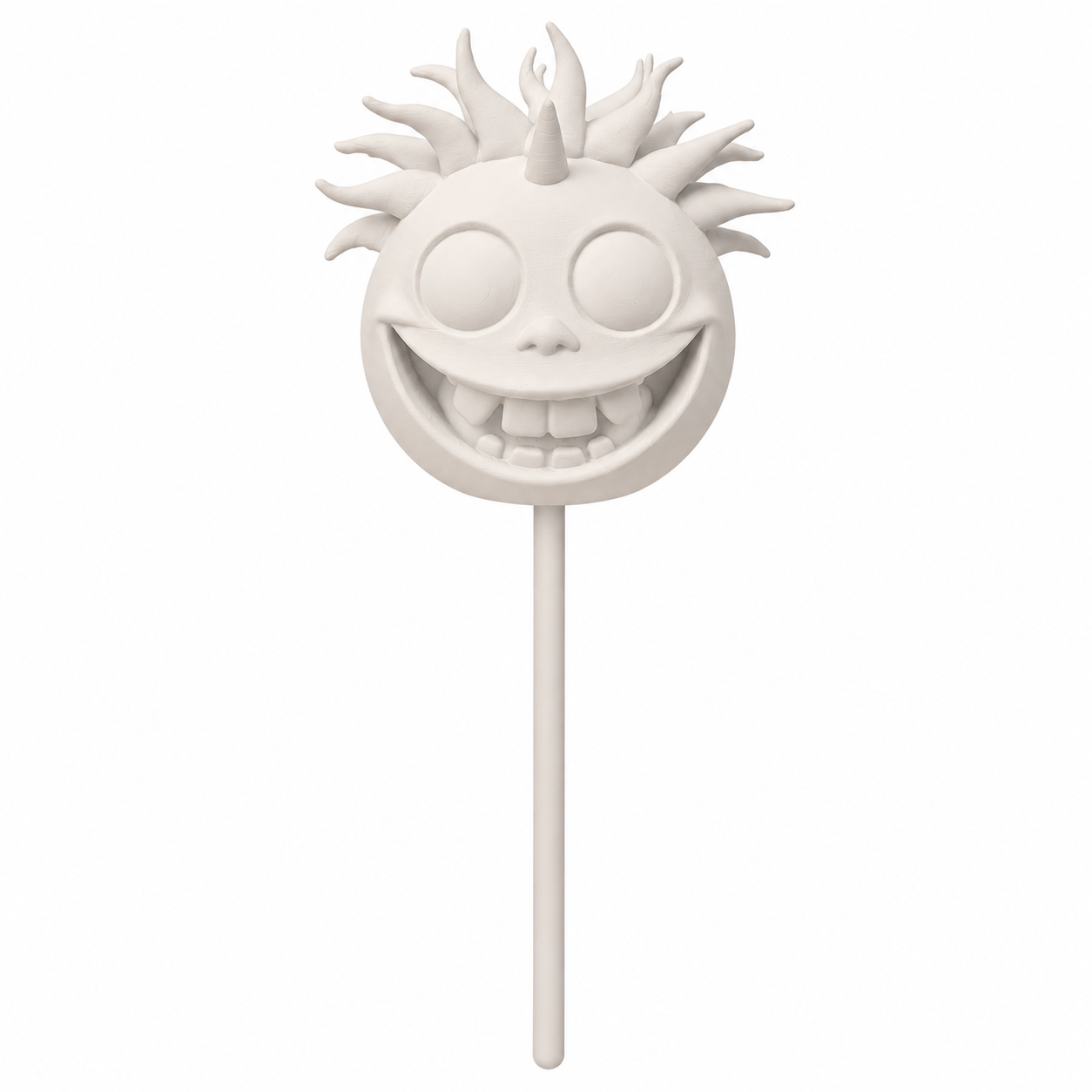 Spike the Monster Face Topper Wreath Attachment— Painted or Unpainted