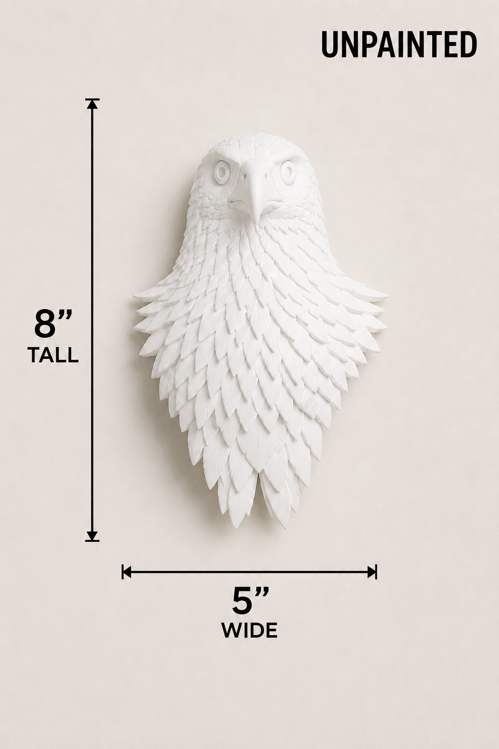Original 3D Printed Eagle Head Wreath Attachment
