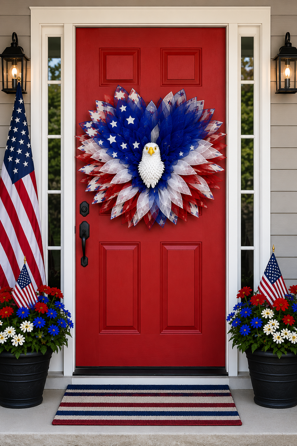 Original 3D Printed Eagle Head Wreath Attachment