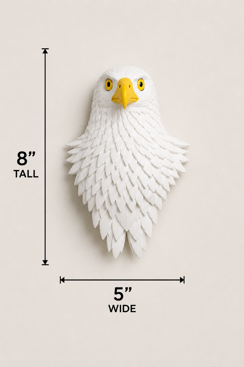 Original 3D Printed Eagle Head Wreath Attachment