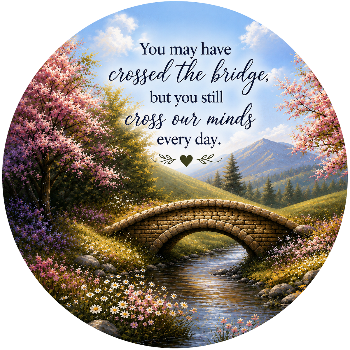 Exclusive Memorial Signs – Elegant Remembrance Tribute – Available in 10" & 11.75" – Cemetery Decor