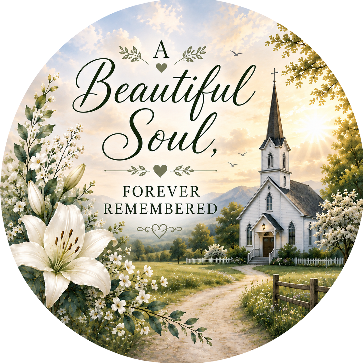 Exclusive Memorial Signs – Elegant Remembrance Tribute – Available in 10" & 11.75" – Cemetery Decor