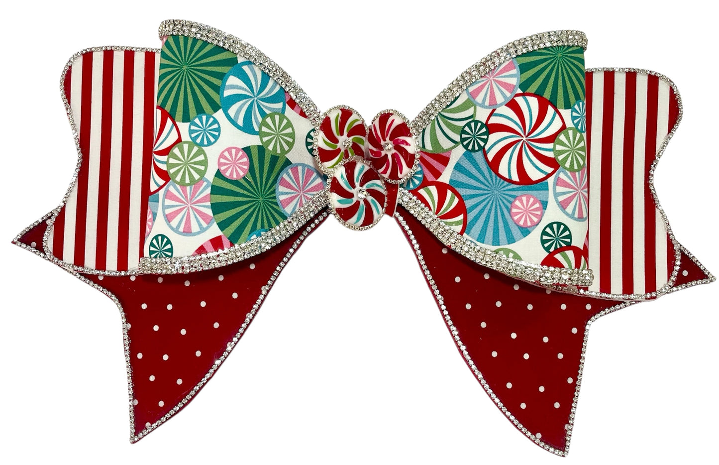 Multi-Color Peppermint Bow