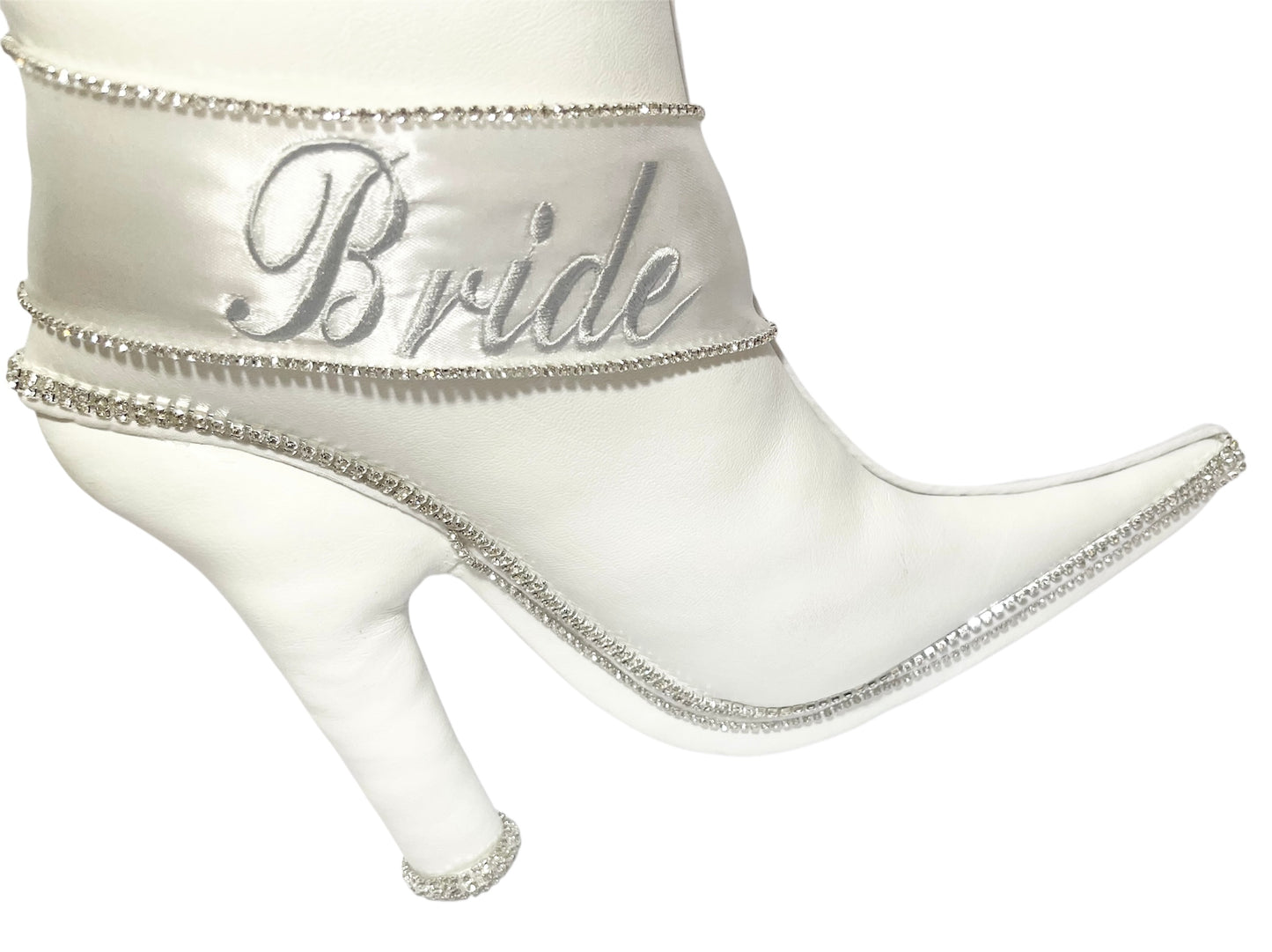The Wedding Bridal Bougie Add couture elegance to your special day Personalization is offered with this stunning attachment handcrafted by costume designer Cindy Russell