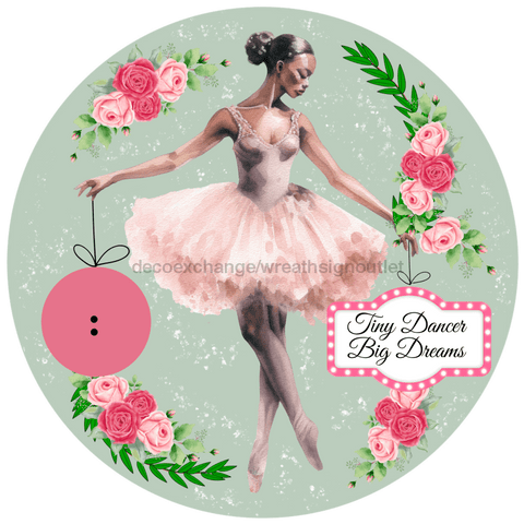 Bow Backer, Ballerina Bow Backer, wood sign, BB-W-0057, 13" wreath sign