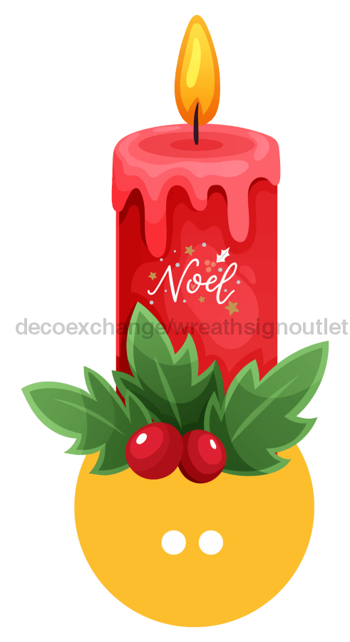 Bow Backer, Christmas Candle Bow Backer, wood sign, BB-W-0019, 13" wreath sign