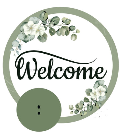 Bow Backer, Welcome Bow Backer, wood sign, BB-W-0089, 13" wreath sign