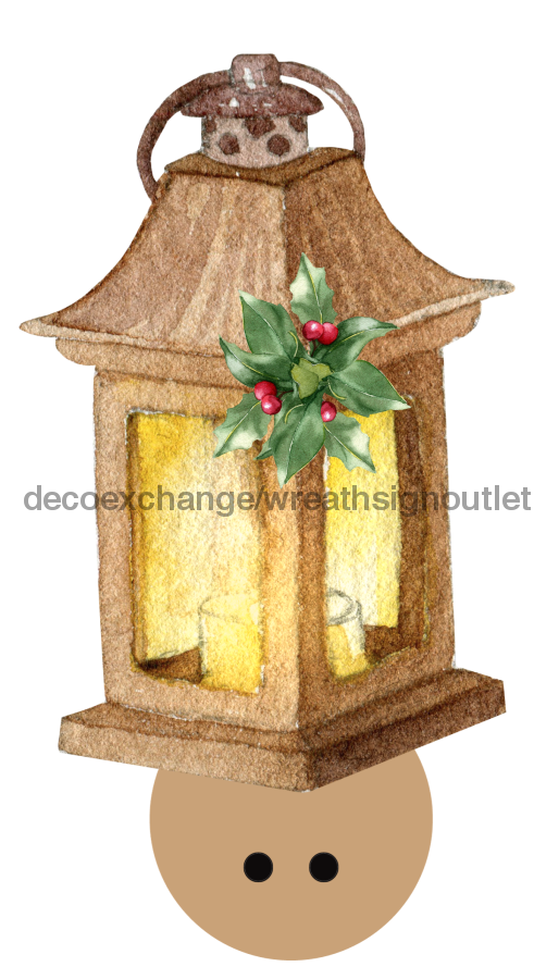 Bow Backer, Winter Lantern Bow Backer, wood sign, BB-W-0013, 13" wreath sign