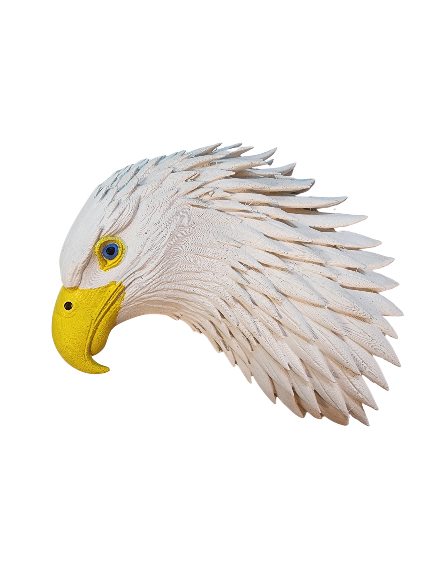 Left-Facing Bald Eagle Head Wreath Attachment | Patriotic 3D Printed Americana Decor | Memorial Day | Fourth of July | Veterans Day
