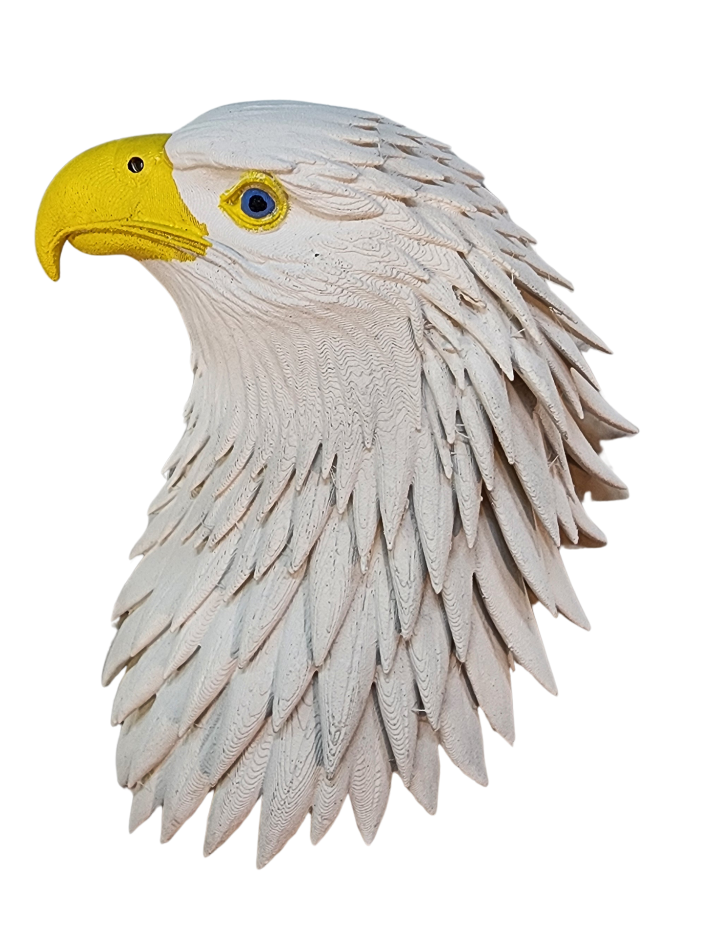 Left-Facing Bald Eagle Head Wreath Attachment | Patriotic 3D Printed Americana Decor | Memorial Day | Fourth of July | Veterans Day