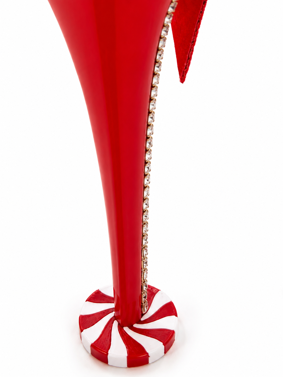 Peppermint Kiss Christmas Stiletto | 3D Printed Holiday Floral Container