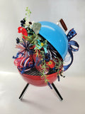 Metal Red/Blue Mini Barbeque