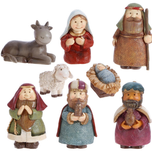 Raz Trimmed with Tradition 3" Nativity Set