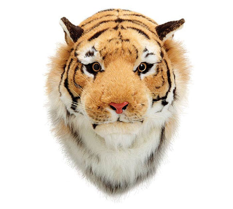 Plush Tiger Head Wall Decor Great Tiger Fan Mascot
