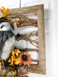 Autumn Owl Twig Frame