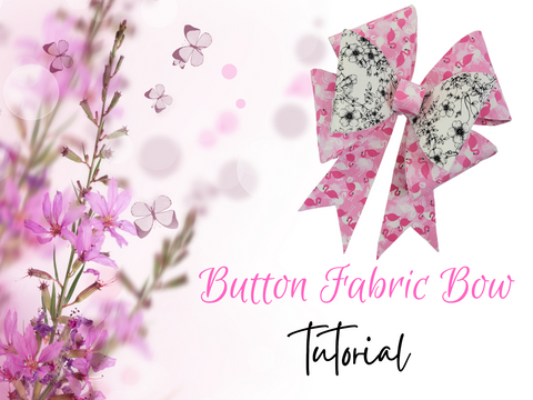 Button Fabric Bow Tutorial