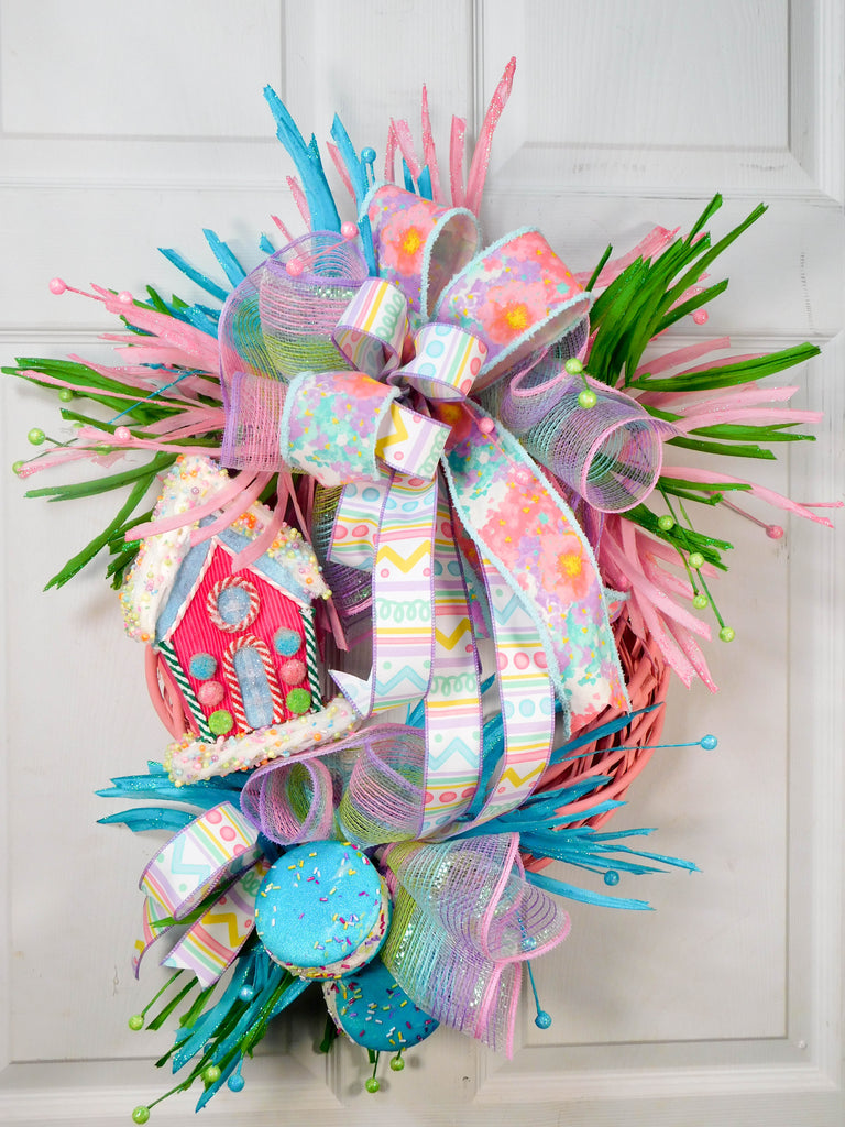 Candy Pink Christmas Wreath