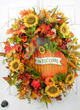 Sunflower Welcome Wreath
