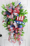 Rocketed Stars Patriotic Wreath