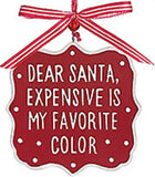Dear Santa Message Ornaments