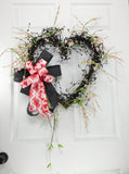 Whispy Valentine Heart Wreath