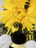 Be Thankful Bumble Bee Deco Mesh Wreath