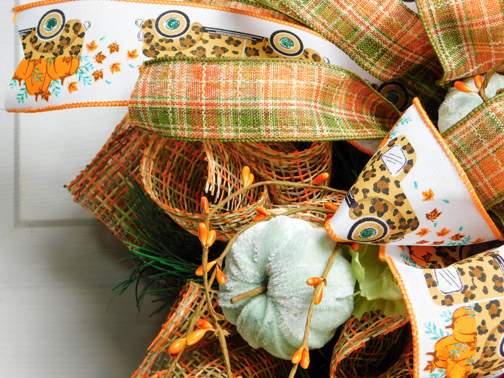 Thankful Pumpkin Grapevine Wreath – MilandDil Designs