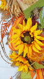 Sunflower Scarecrow Swag