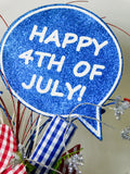 Patriotic 4th of July Hat Arrangement